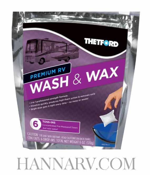 Thetford Corp 96008 Wash and Wax Toss-Ins - 6 Pack